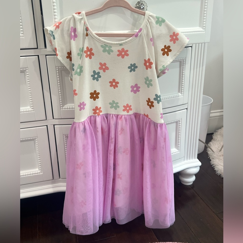 Cat & Jack Orange Flutter Sleeve Sundress